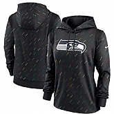 Women's Seattle Seahawks Nike Anthracite 2021 NFL Crucial Catch Therma Pullover Hoodie,baseball caps,new era cap wholesale,wholesale hats